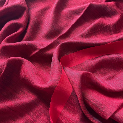 Matka Silk Red Saree