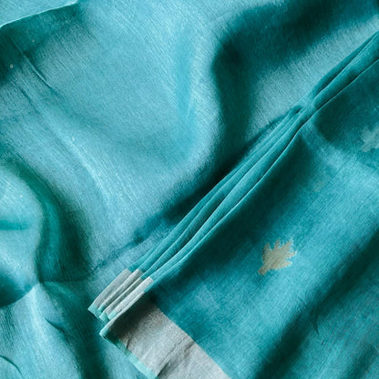 Linen Silk Green Saree