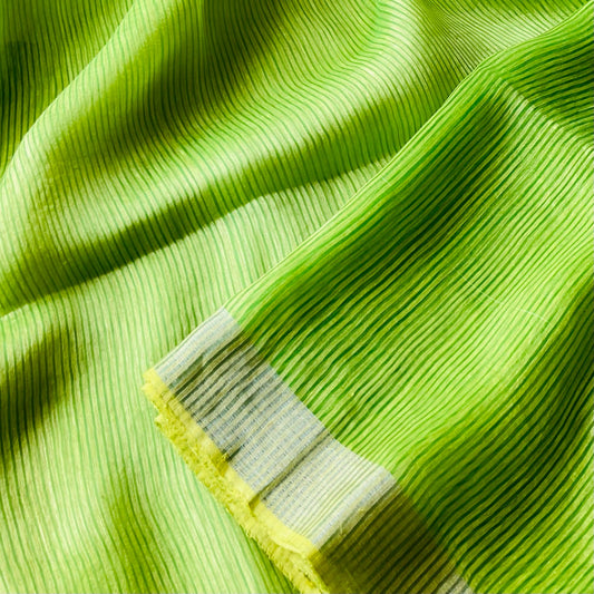 Linen Silk Green Saree