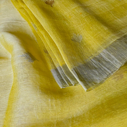 Linen Silk Lime Saree