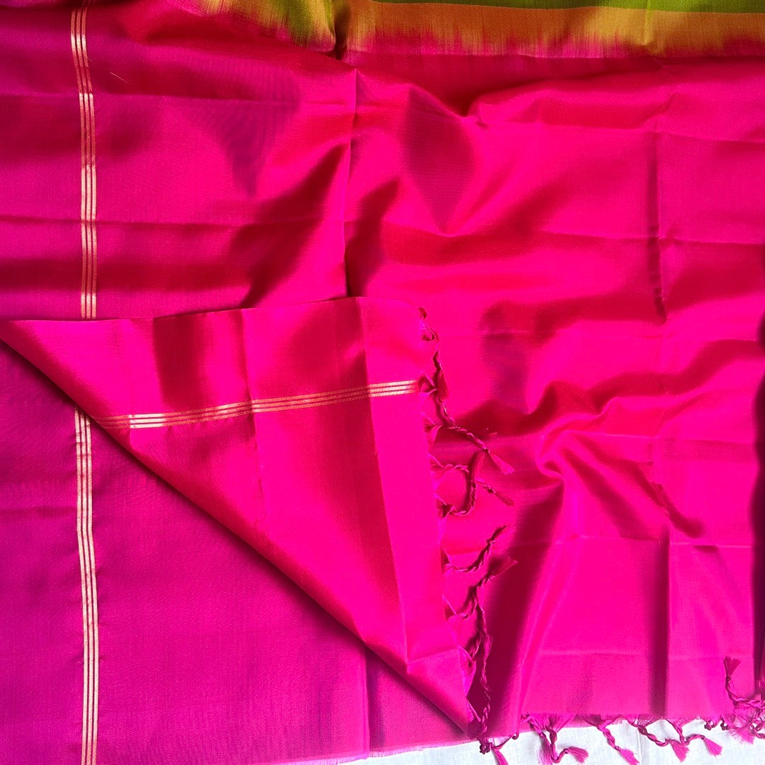 Nalina O.Green Soft Silk Saree - SSD15