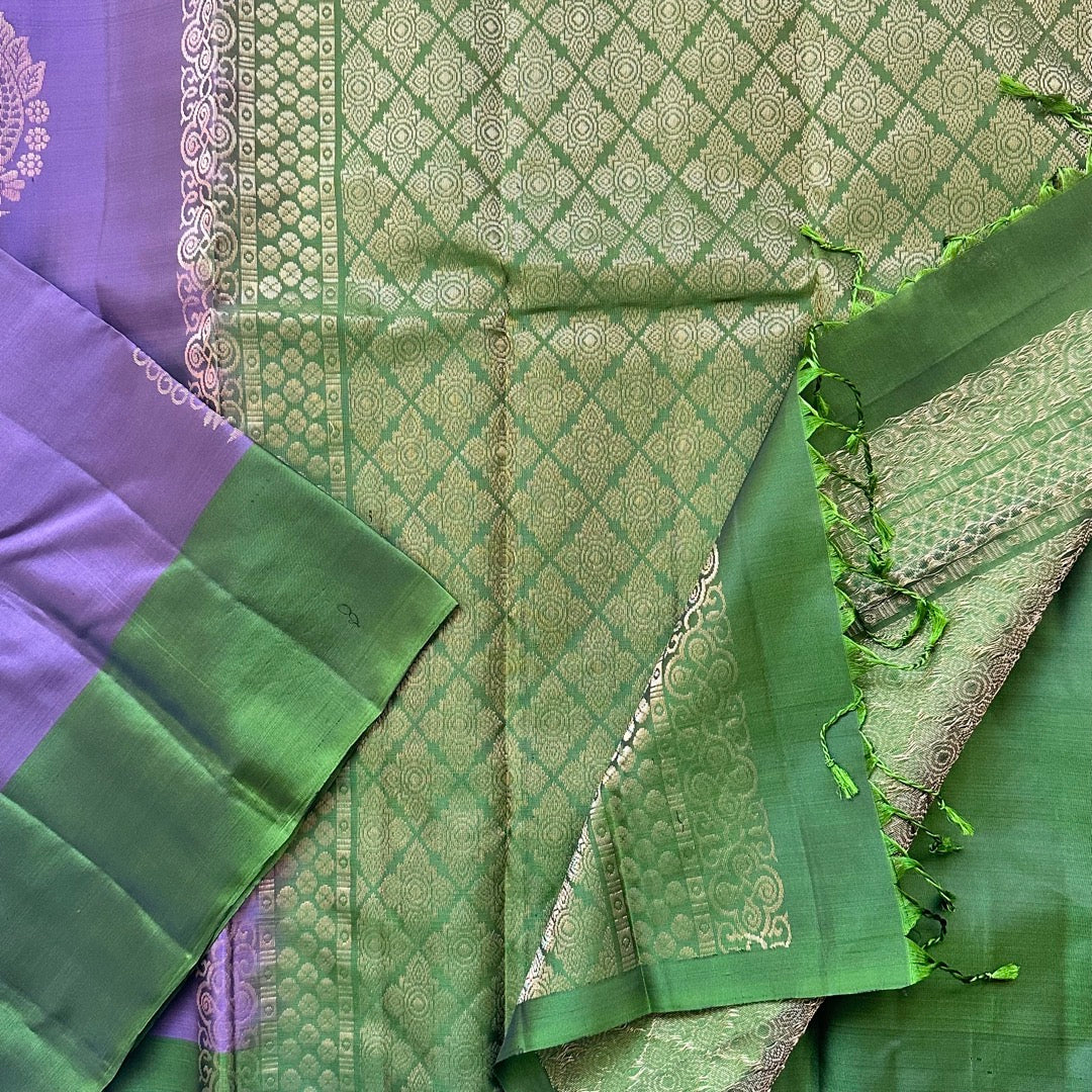 Nalina Violet Soft Silk Saree - SSD12