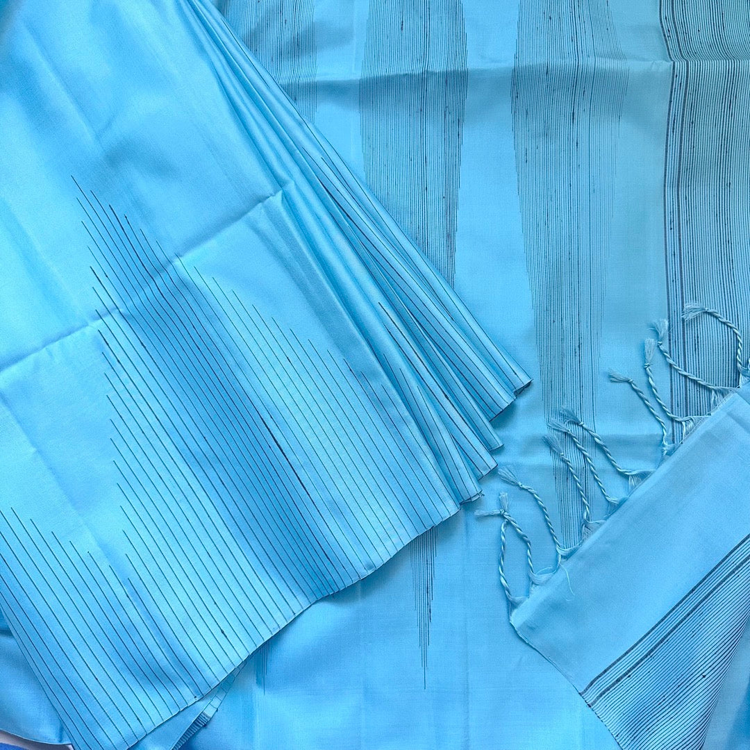 Nalina Blue Soft Silk Saree - SSD17