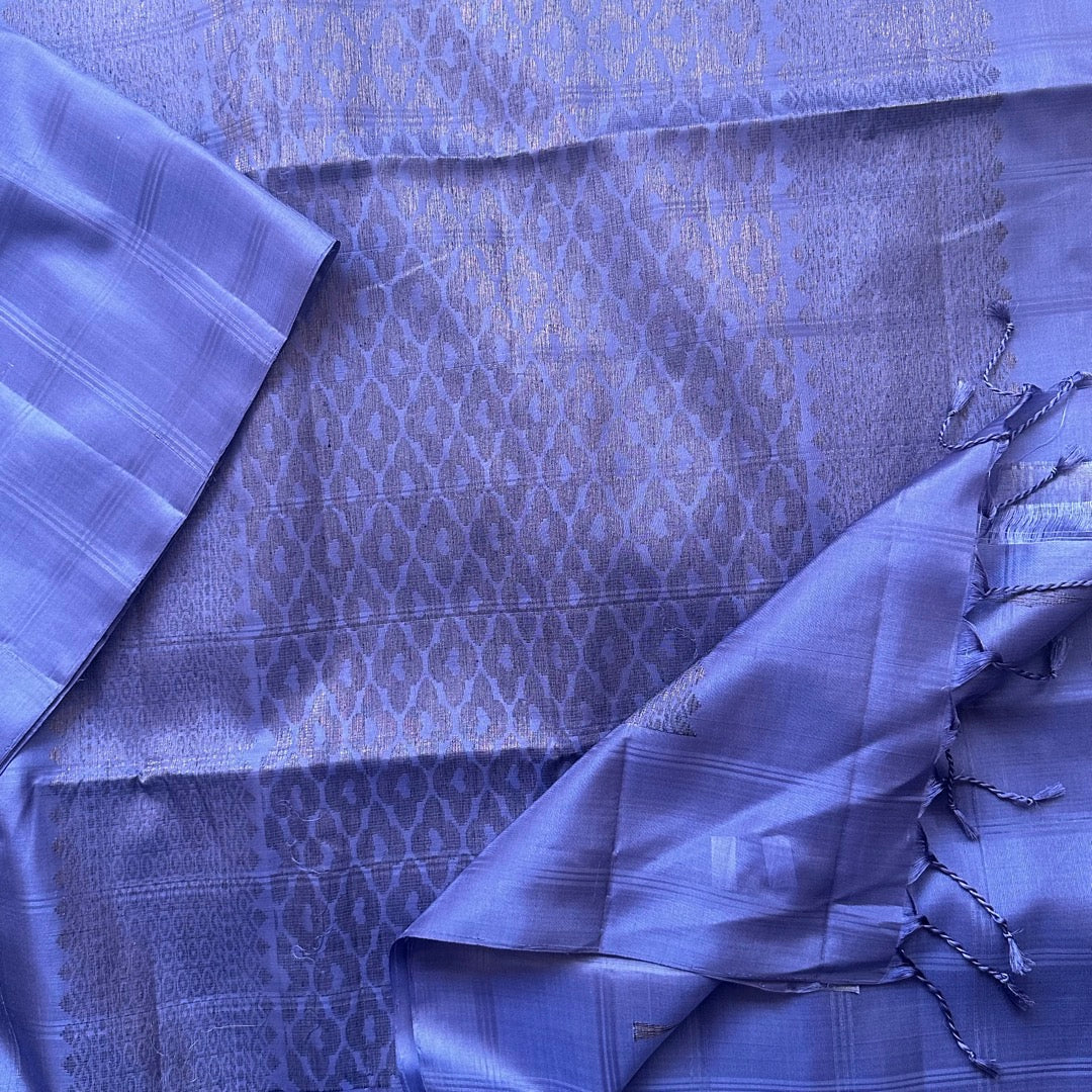 Nalina P.Blue Soft Silk Saree - SSD04