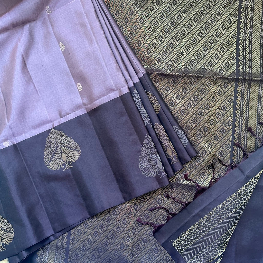 Nalina Mauve Soft Silk Saree - SSD13