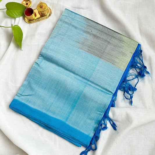 MangalgiriPattu S.Blue Saree - MPH07