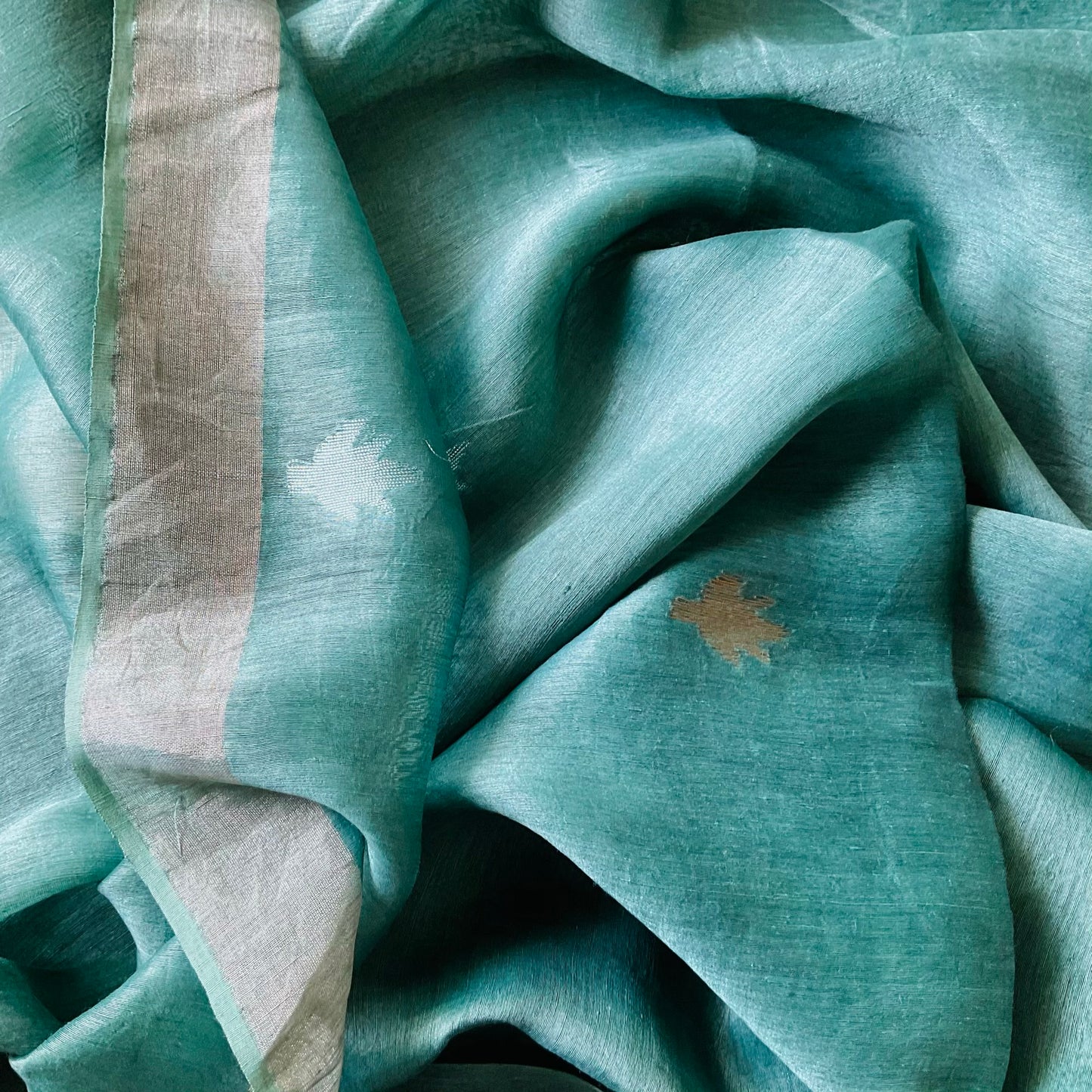 Linen Silk Green Saree