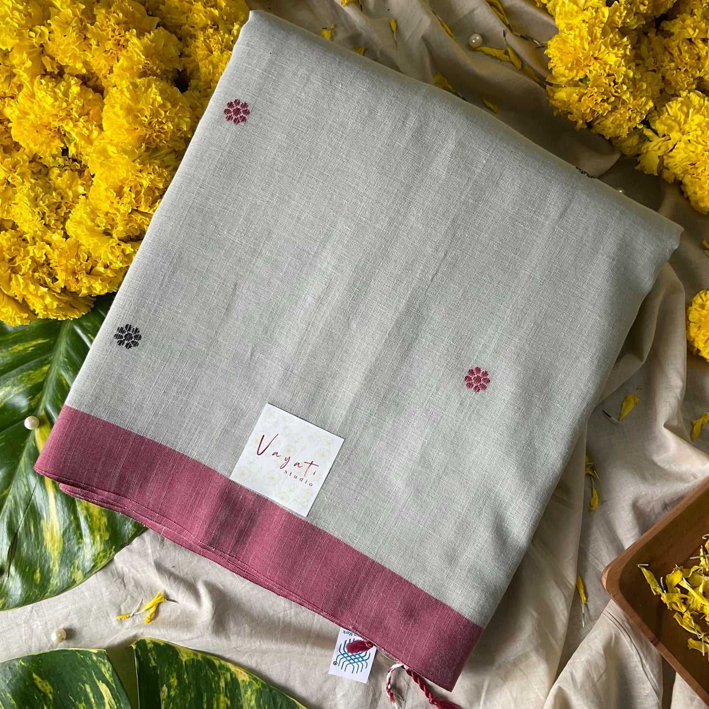 Cotton Pastel Green Saree