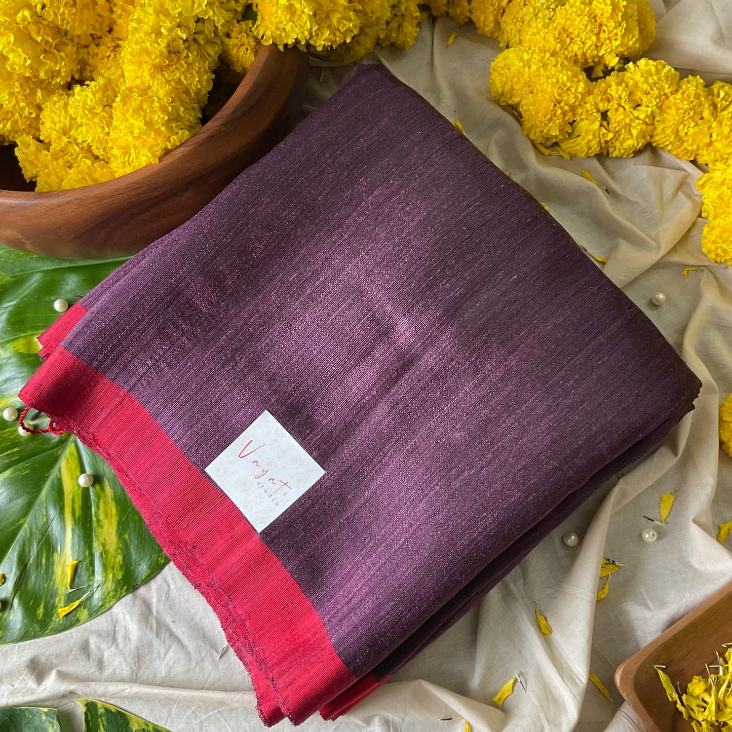 Grape color Matka silk from vayatistudio