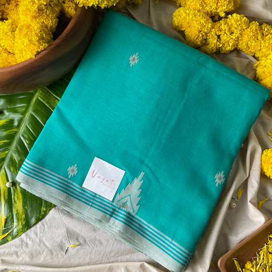 Cotton Green Jamdani Saree