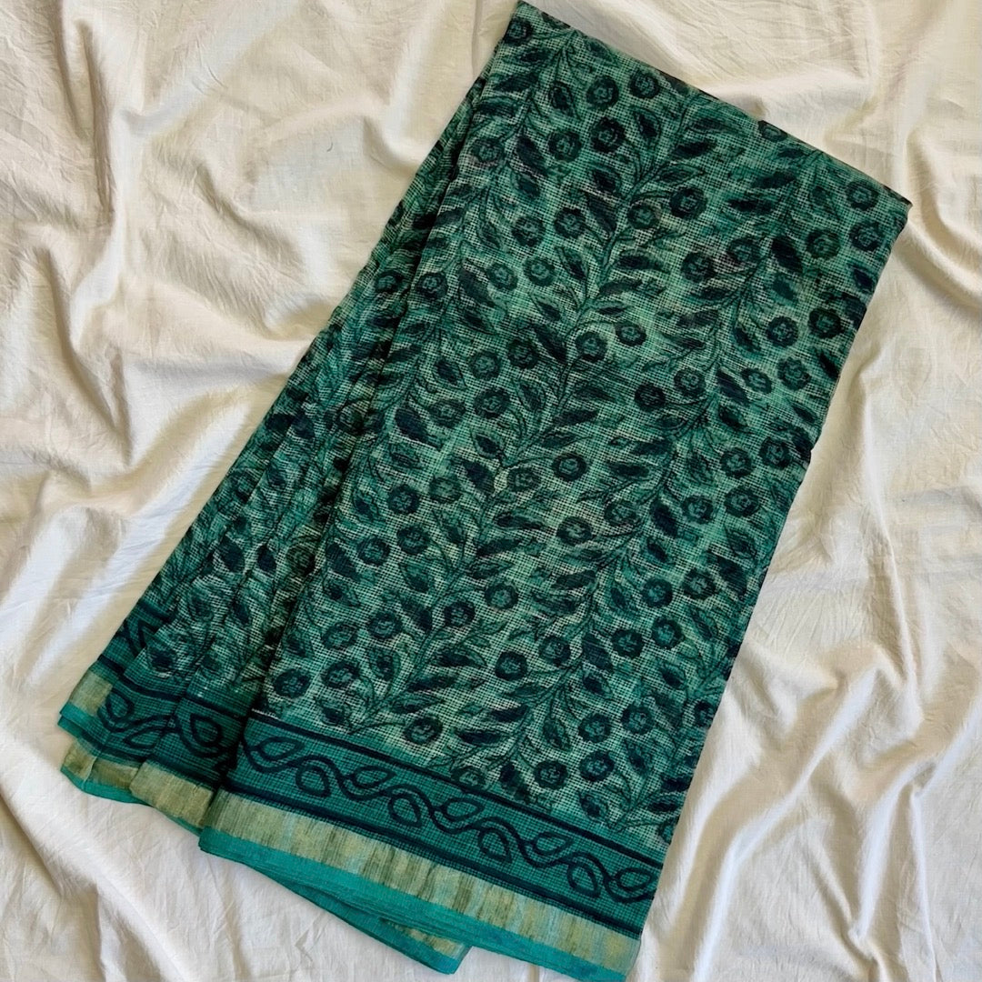 KotaDoria SeaBlue Saree