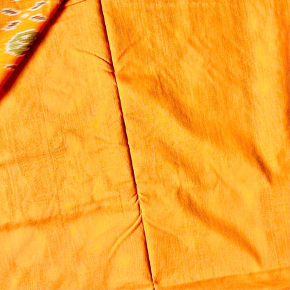 Ikkat Green Handloom Saree