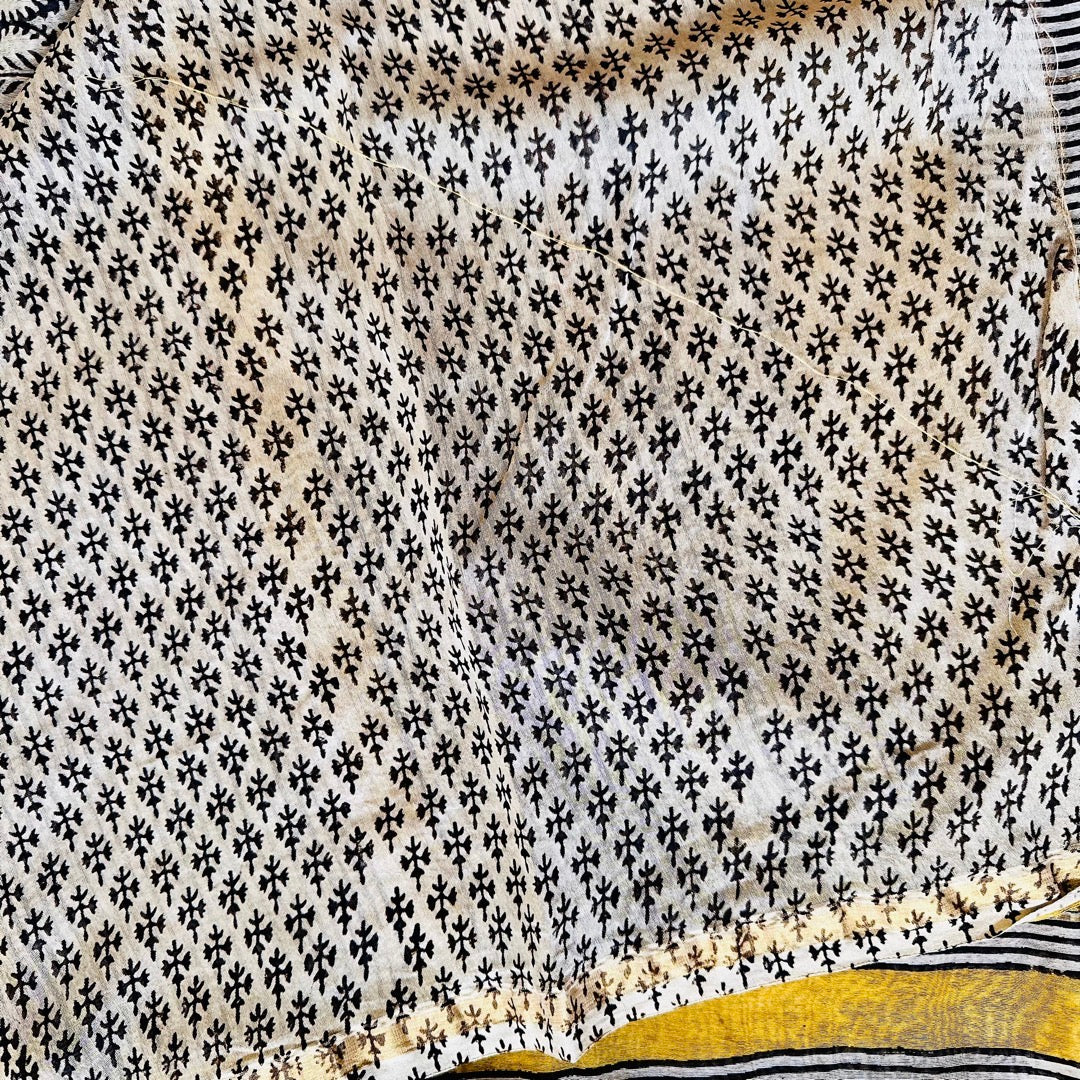 ChanderiSilk BeigeYellow Saree