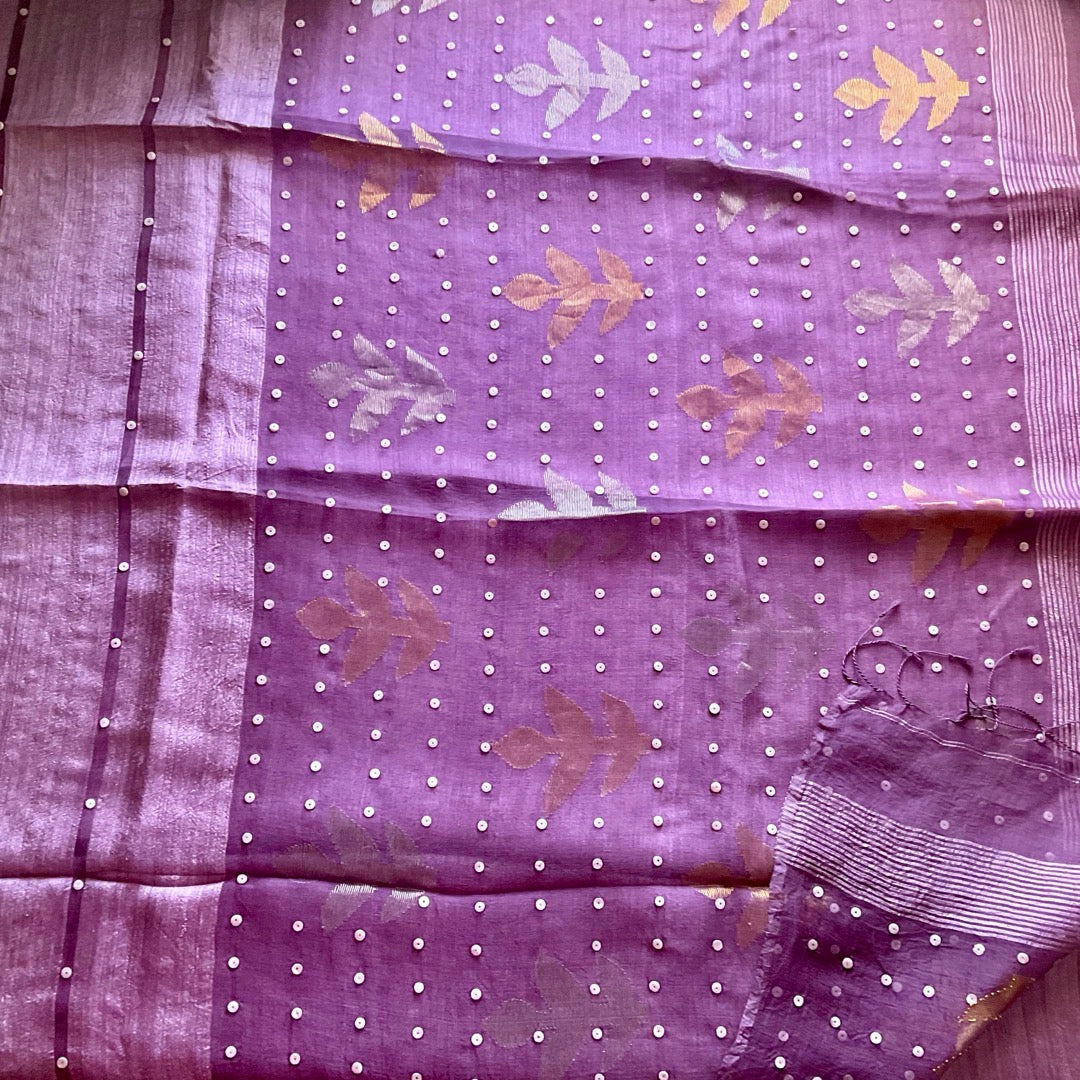 Matka Silk Lilac Saree