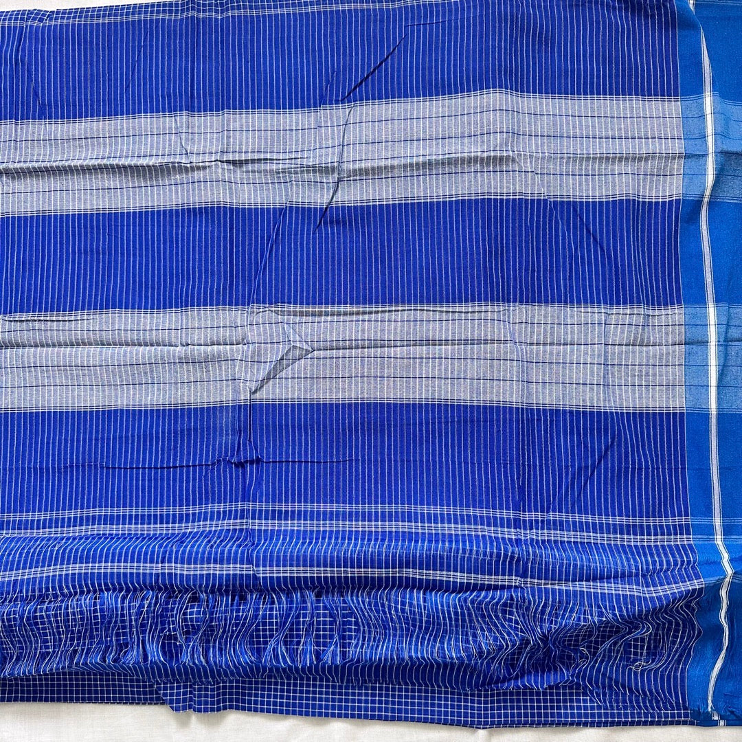 Patteda Anchu Blue Saree