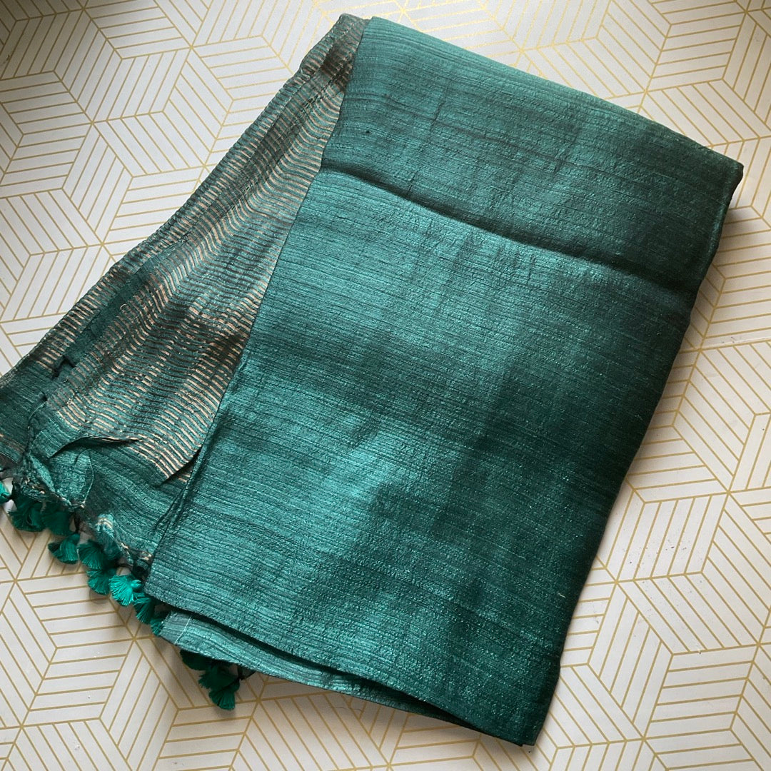 Matka Silk BGreen Saree