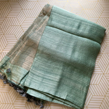 Matka Silk Pastel Saree