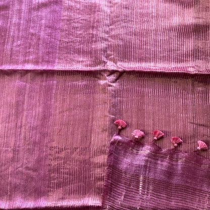 Matka Silk Pink Saree