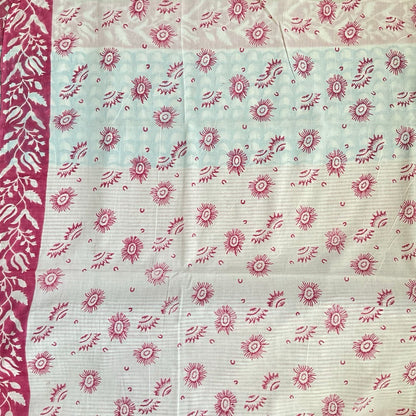 Mulmul BluePink Saree