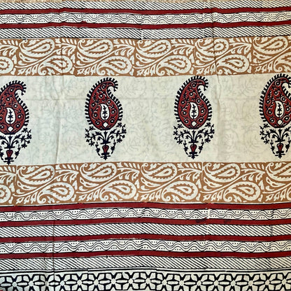 Mulmul Maroon Saree