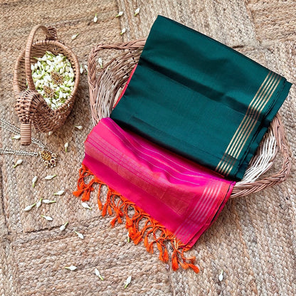 Nalina Green Soft Silk Saree - SSD01