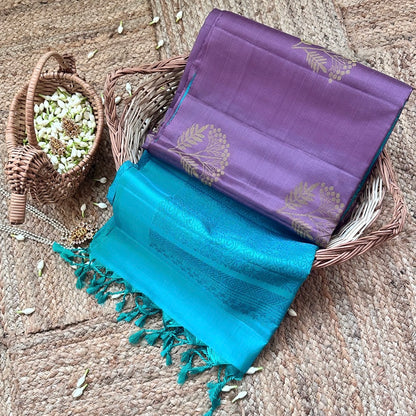 Nalina MauvePink Soft Silk Saree - SSD08