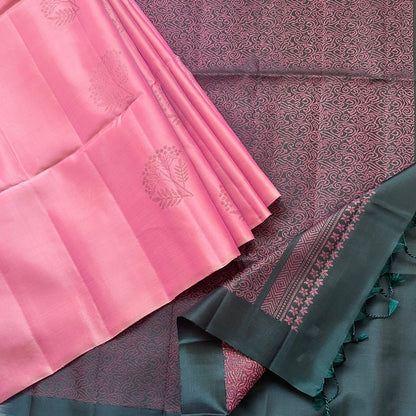 Nalina Pink Soft Silk Saree - SSD10