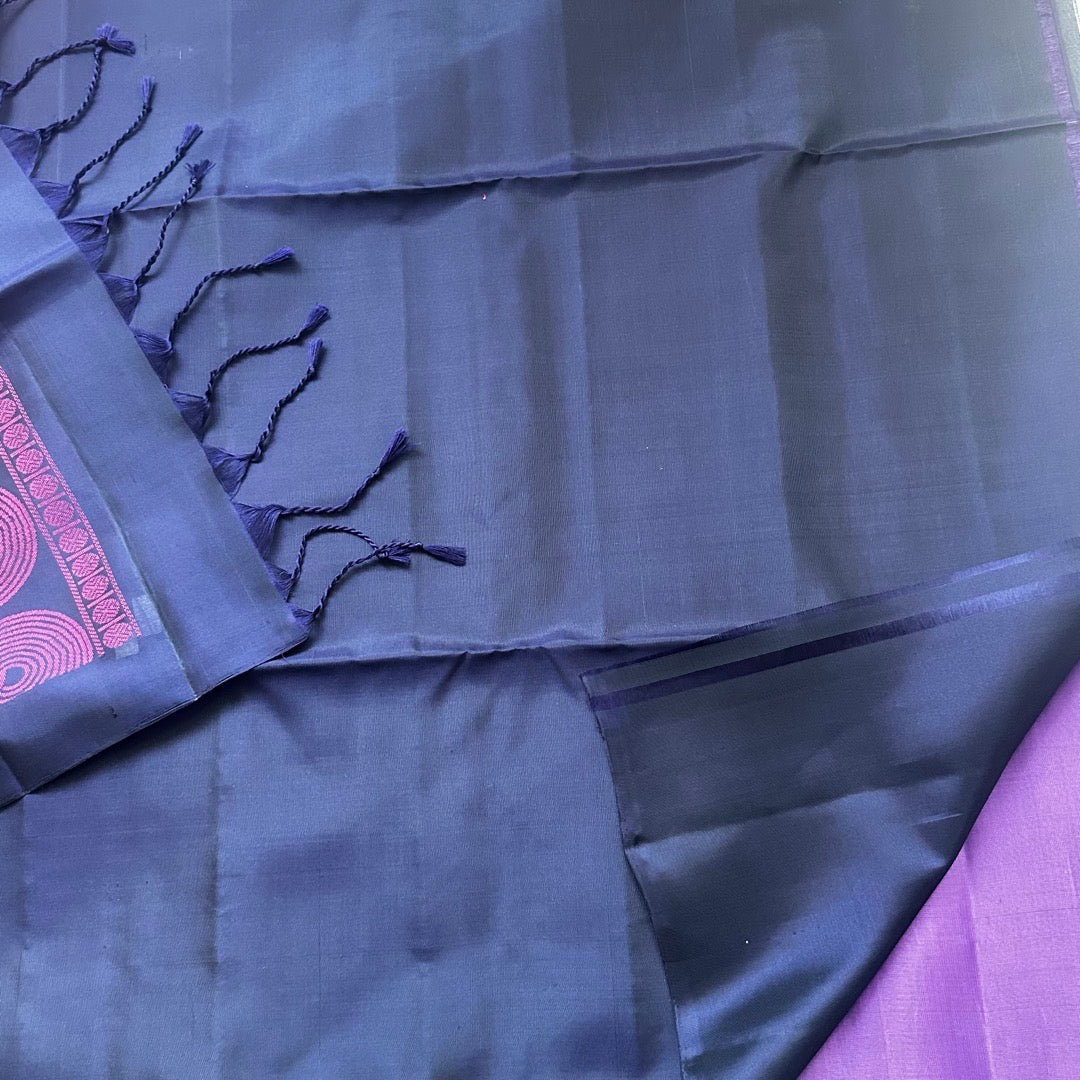 Nalina Lilac Soft Silk Saree - SSD07