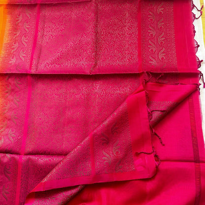 Nalina Orange Soft Silk Saree - SSD20