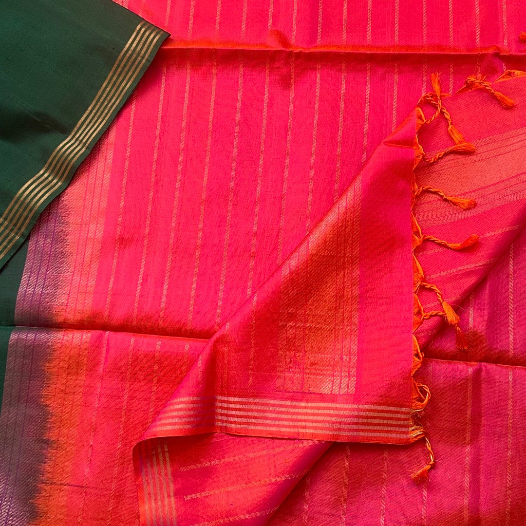 Nalina Green Soft Silk Saree - SSD01