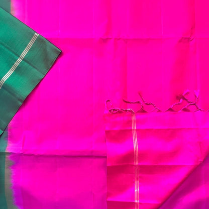 Nalina B.Green Soft Silk Saree - SSD14