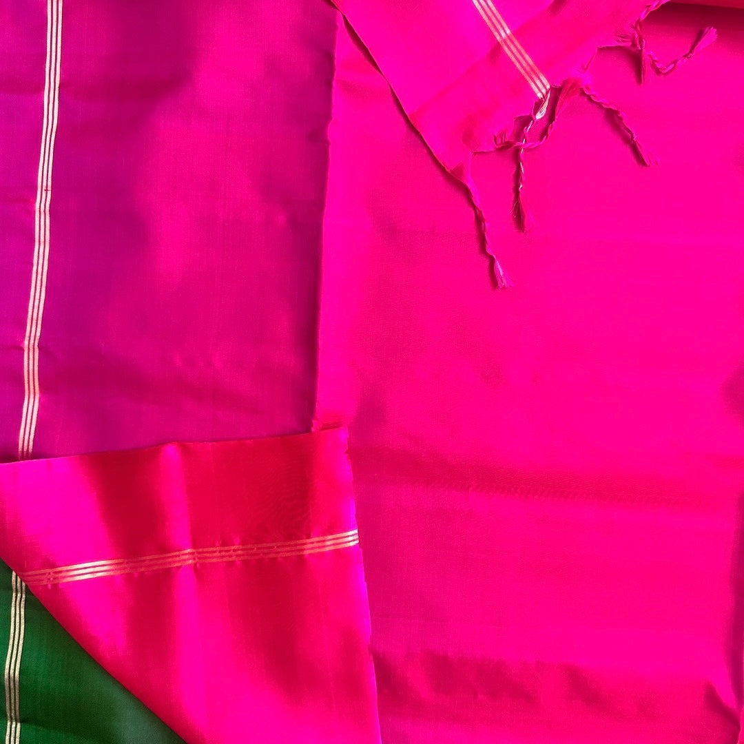 Nalina B.Green Soft Silk Saree - SSD14