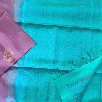 Nalina MauvePink Soft Silk Saree - SSD08