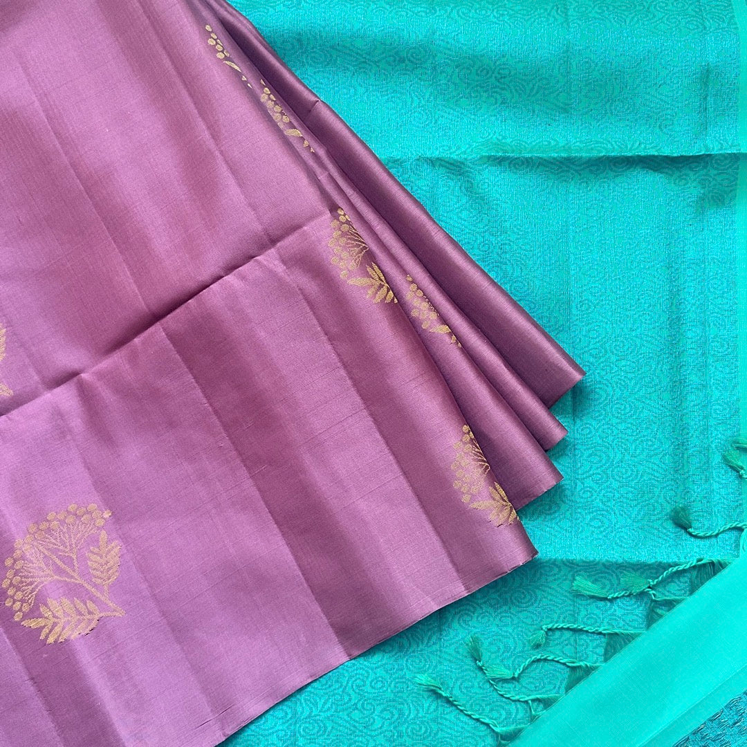 Nalina MauvePink Soft Silk Saree - SSD08