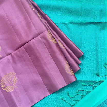 Nalina MauvePink Soft Silk Saree - SSD08