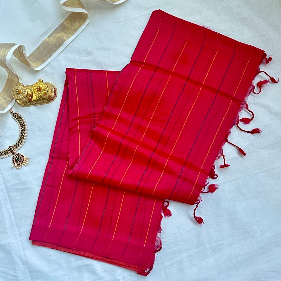 MangalgiriPattu Red Saree - MPH11