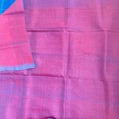 Mangalgiri Pattu Blue Saree - MPH04