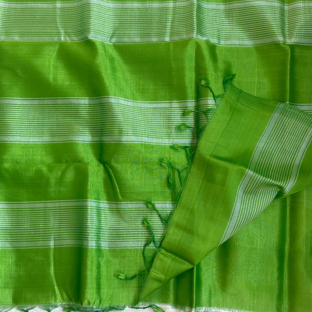 MangalgiriPattu WGreenSaree - MKDH06