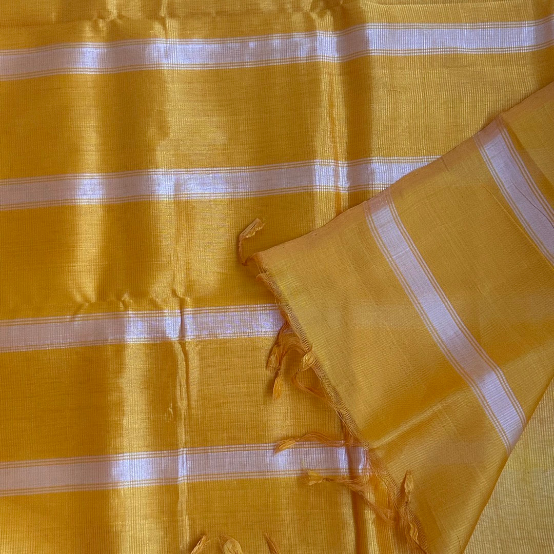 MangalgiriPattu WYellow Saree - MKDH03