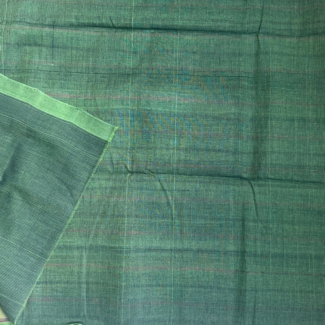 Mangalgiri LGreen Cotton Saree- MCCH12