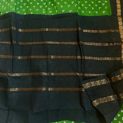 Sungudi Cotton GreenB Saree