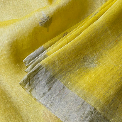 Linen Silk Lime Saree